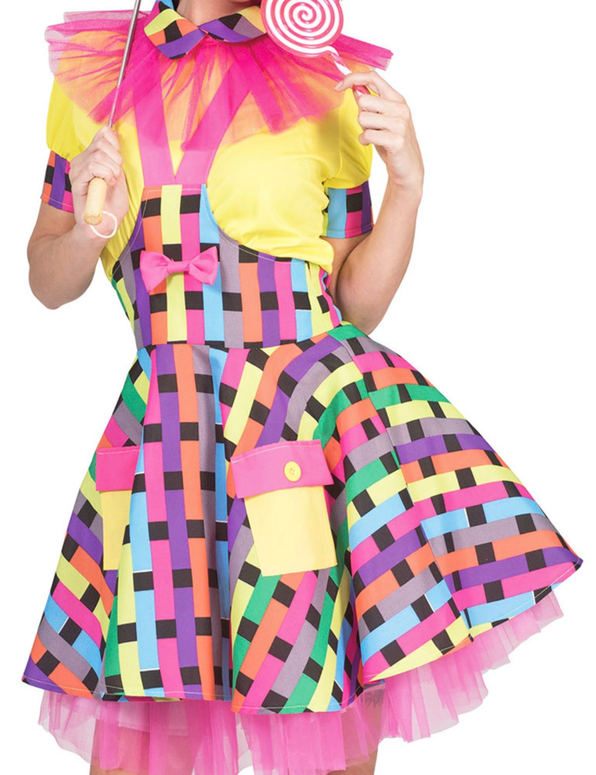das-kost-mland-damen-clown-kost-m-flicka-zirkus-kleid-36-38 image 3
