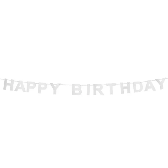 das-kost-mland-happy-birthday-girlande-silber-2-25-m-glitzer image 1