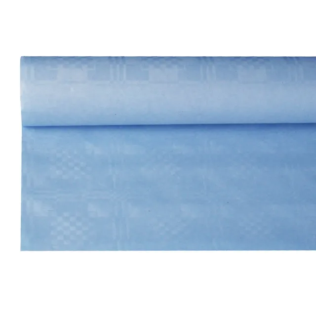 das-kost-mland-damastpr-gung-tischdecke-papier-8x1-2m-hellblau image 1