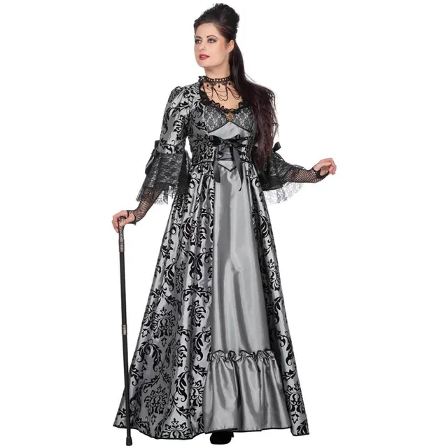das-kost-mland-damen-barock-kost-m-marquise-kleid-grau-gr-42 image 1