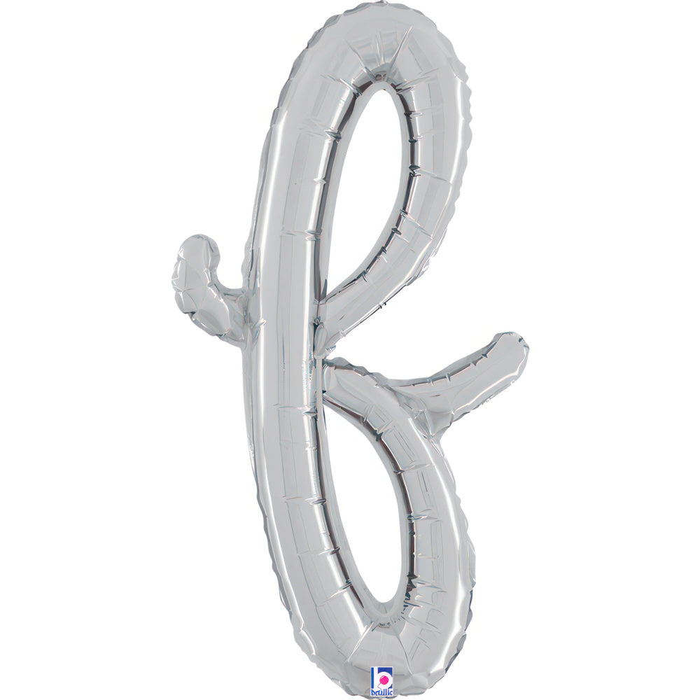 grabo-skript-folienballon-buchstabe-f-silber-61cm image 1