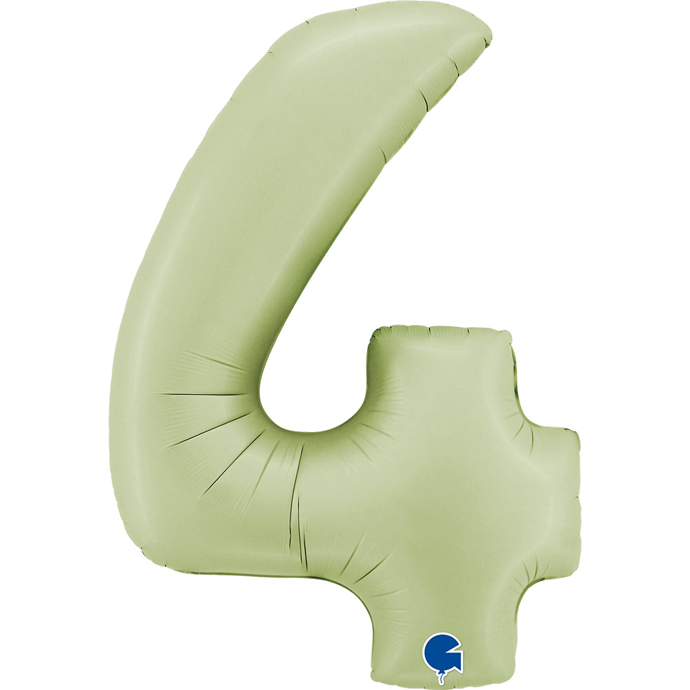 grabo-riesenzahl-folienballon-26-66cm-zahl-4-satin-olive image 1