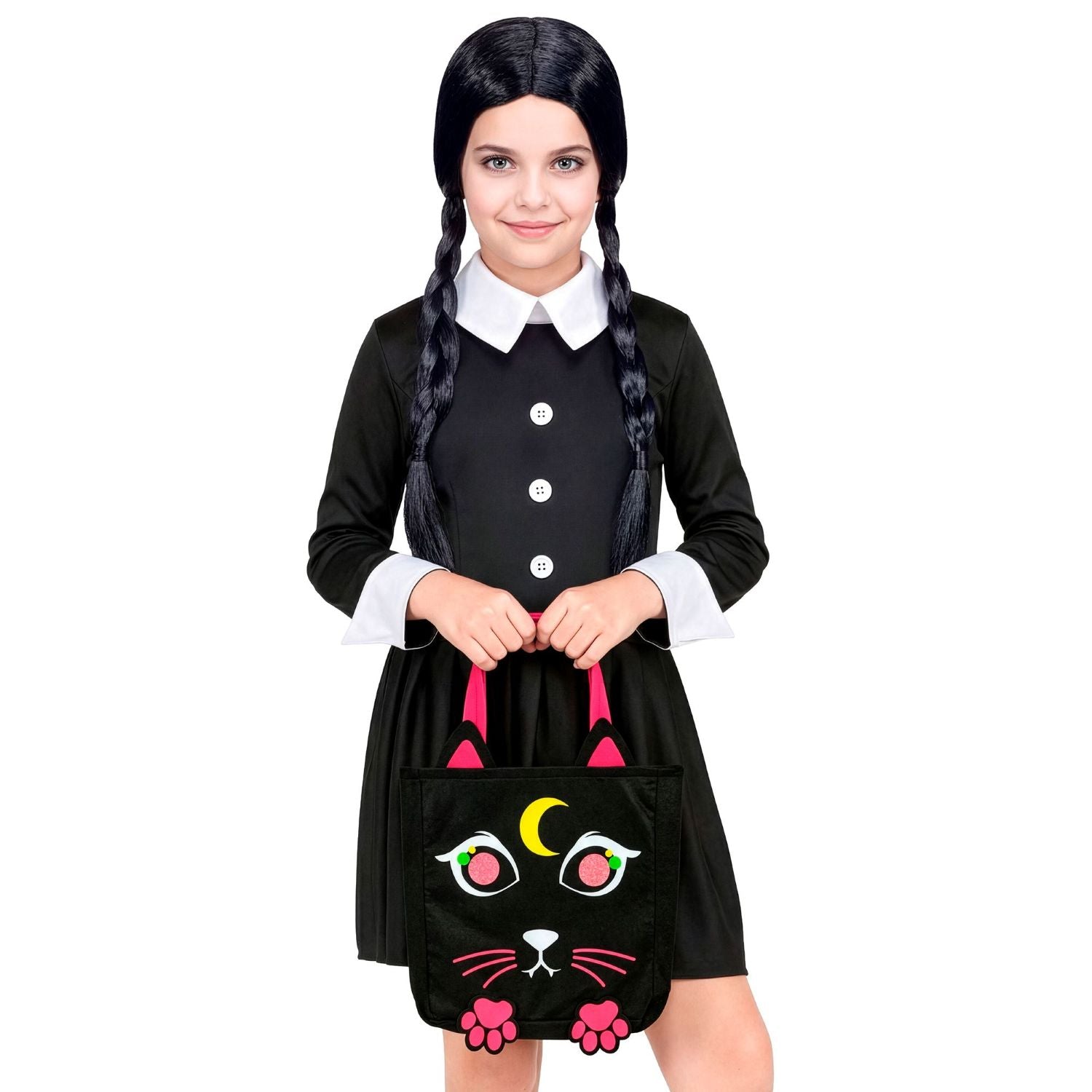 das-kost-mland-halloween-betteltasche-katze-schwarz-sammeltasche image 2