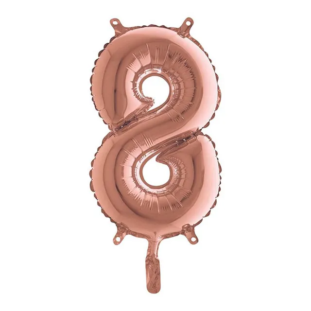 grabo-mini-zahlen-folienballon-8-rosegold-36-cm-luftf-llung image 1