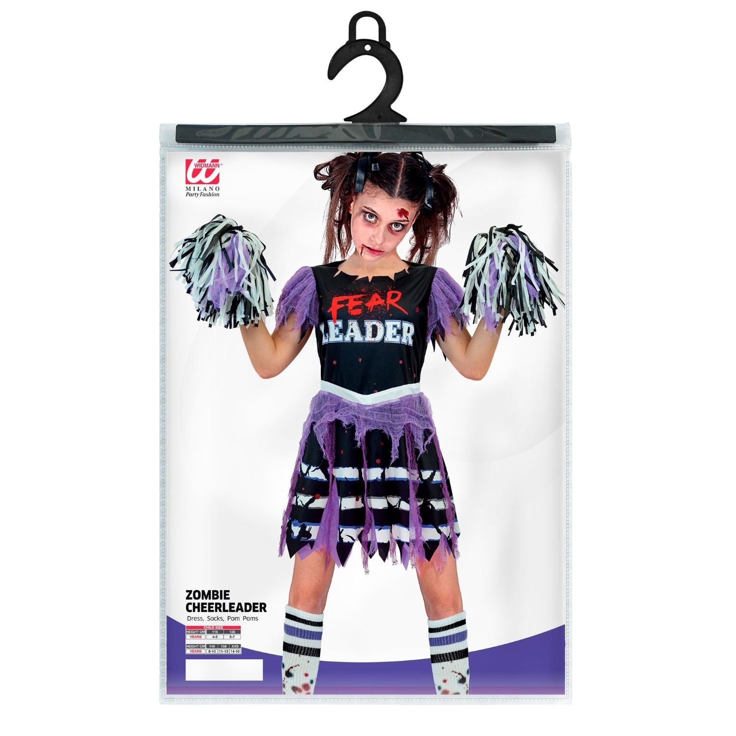 das-kost-mland-zombie-cheerleader-kost-m-m-dchen-gr-128 image 4