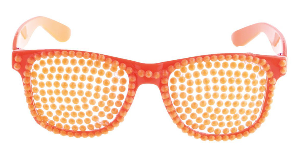 das-kost-mland-neon-party-brille-orange-80er-kost-m image 2