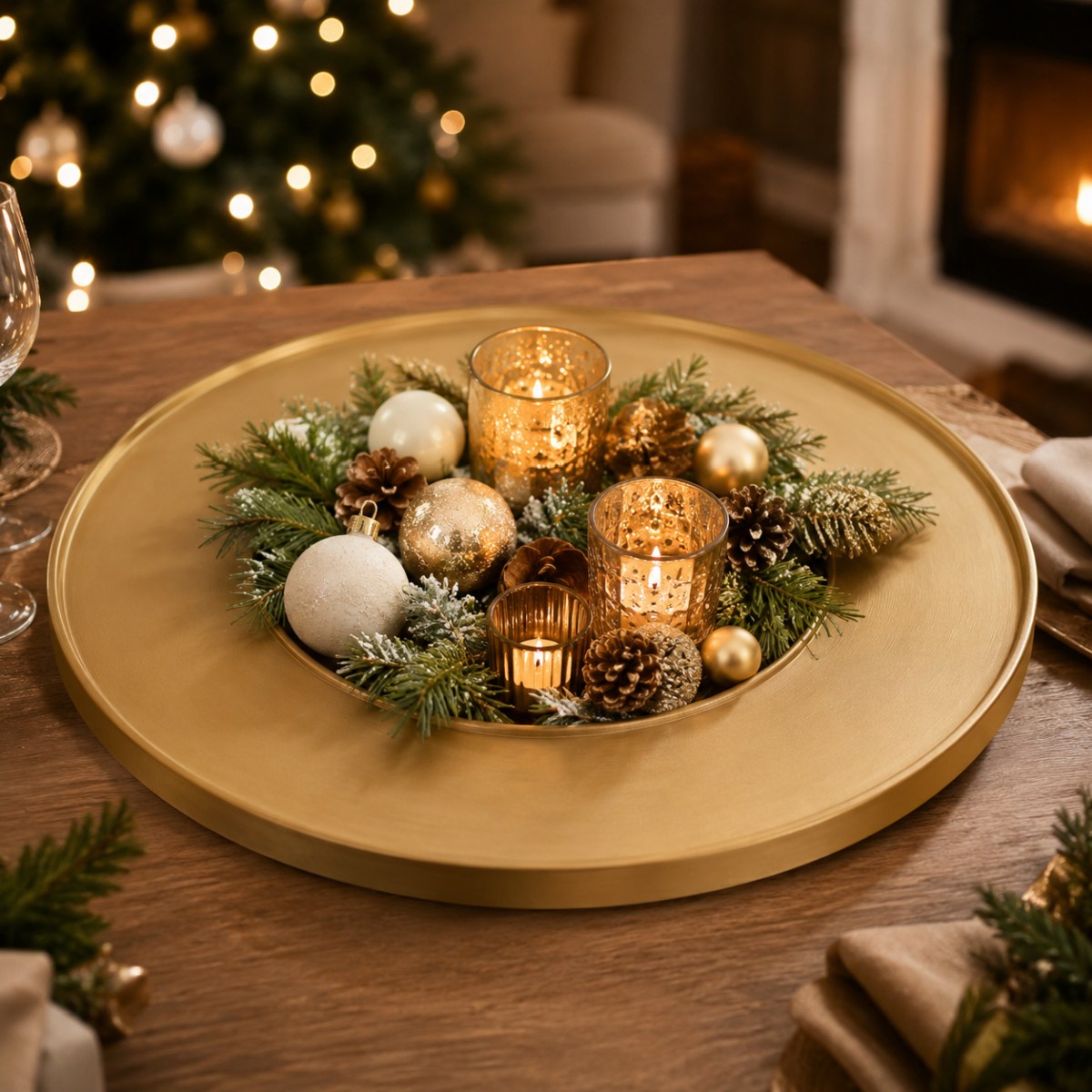riffelmacher-deko-tablett-ring-holz-gold-44x44cm image 5