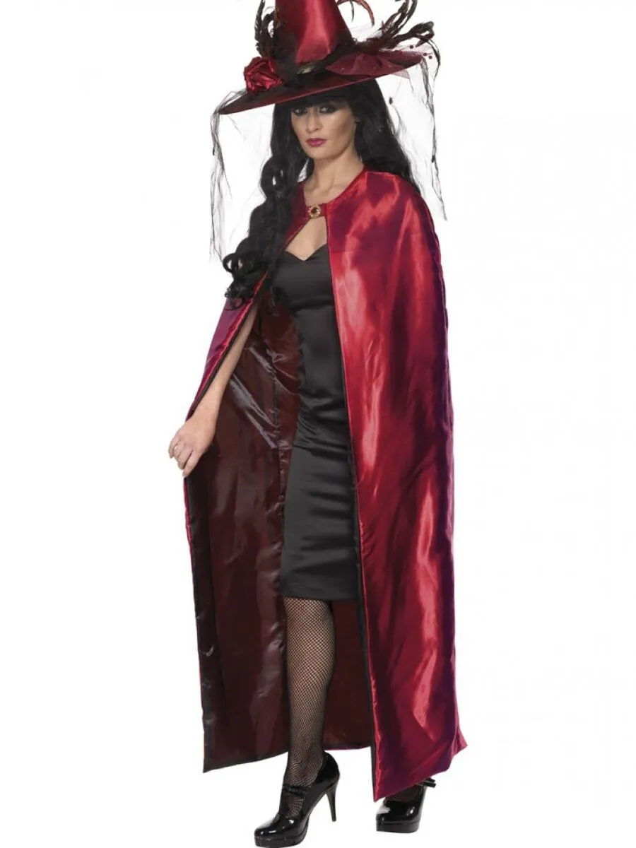 das-kost-mland-lady-cape-satin-rot-schwarz-deluxe-kost-m-wendbar image 1