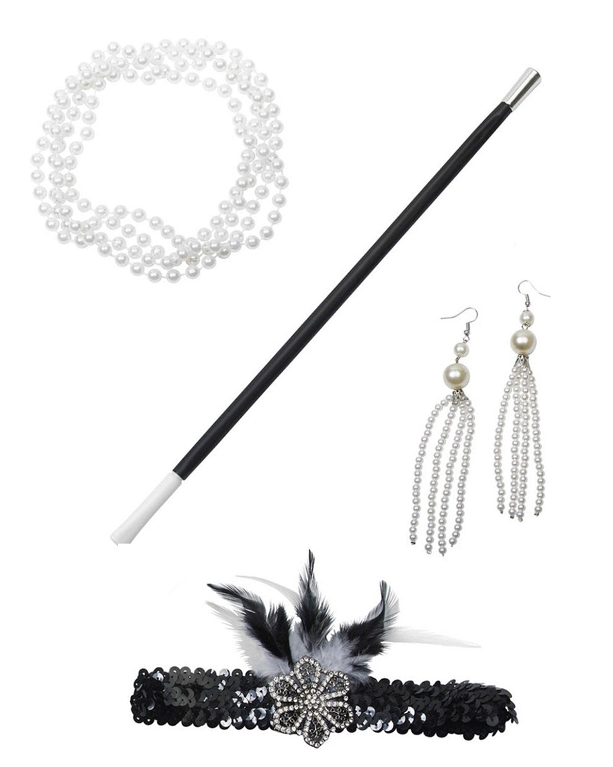 das-kost-mland-flapper-charleston-kost-mset-5-tlg-schwarz-wei-20er image 7