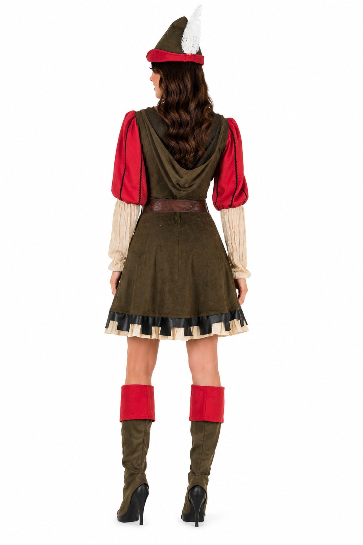 das-kost-mland-lady-marian-robin-hood-kost-m-gr-n-rot image 8