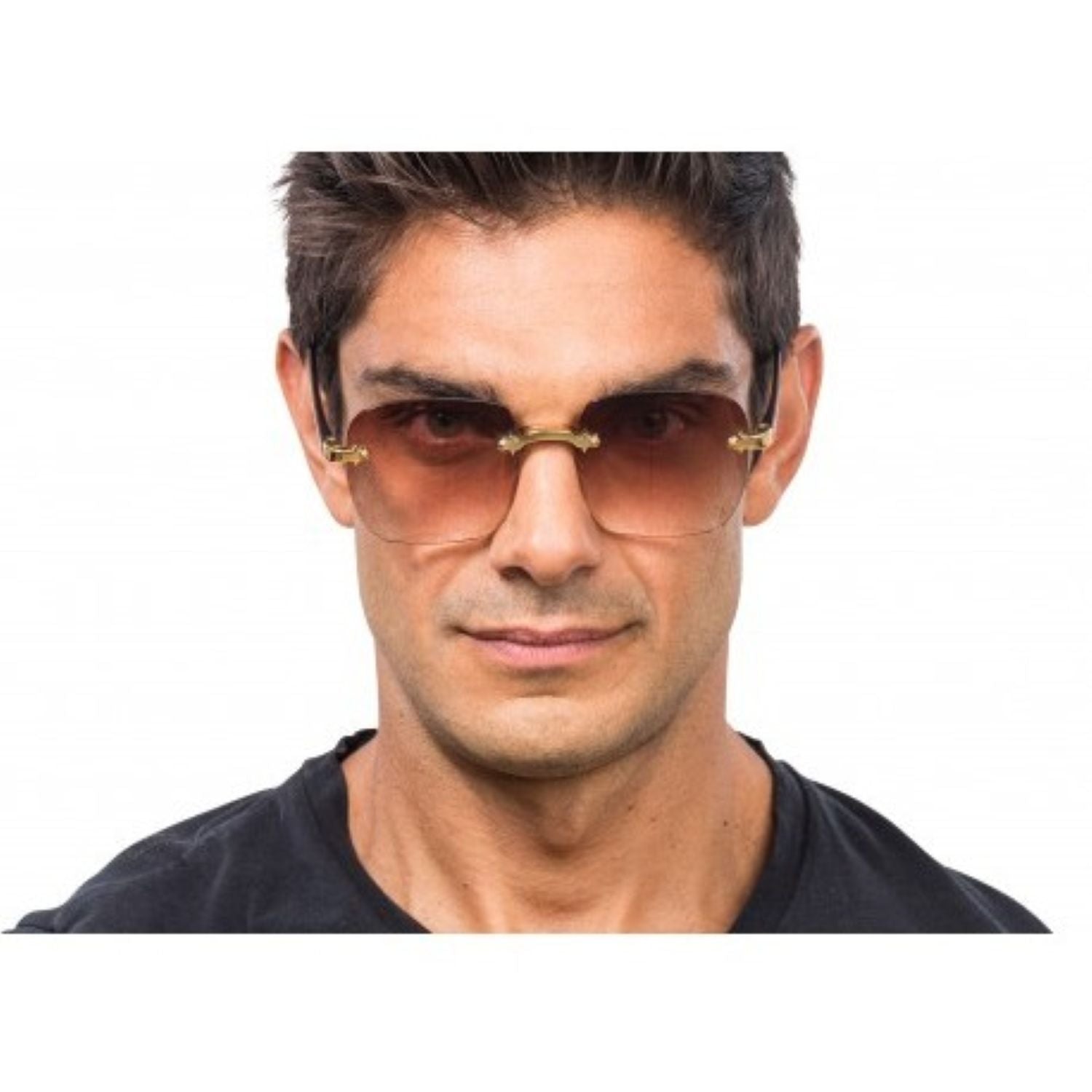 das-kost-mland-accessoires-partybrille-ohne-rahmen-braun-verlauf image 4