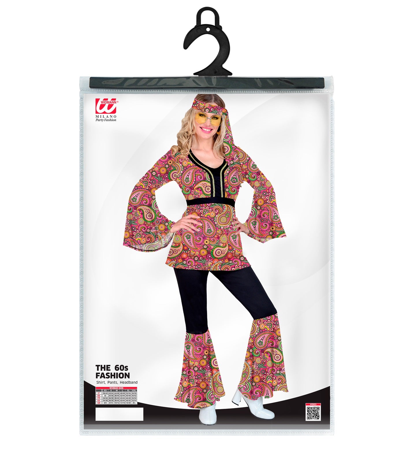 das-kost-mland-damen-hippie-kost-m-paisley-bunt-mit-stirnband image 3