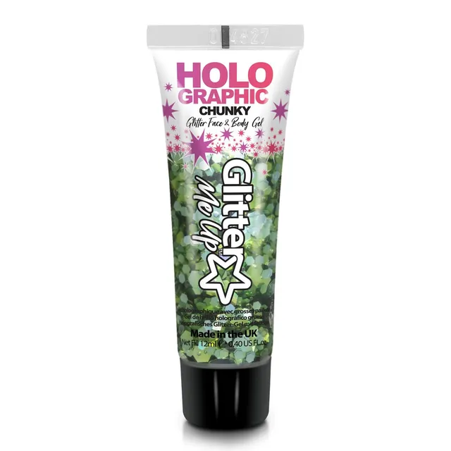 paintglow-glitter-gel-holographic-12ml-green-envy-gesicht-k-rper image 1