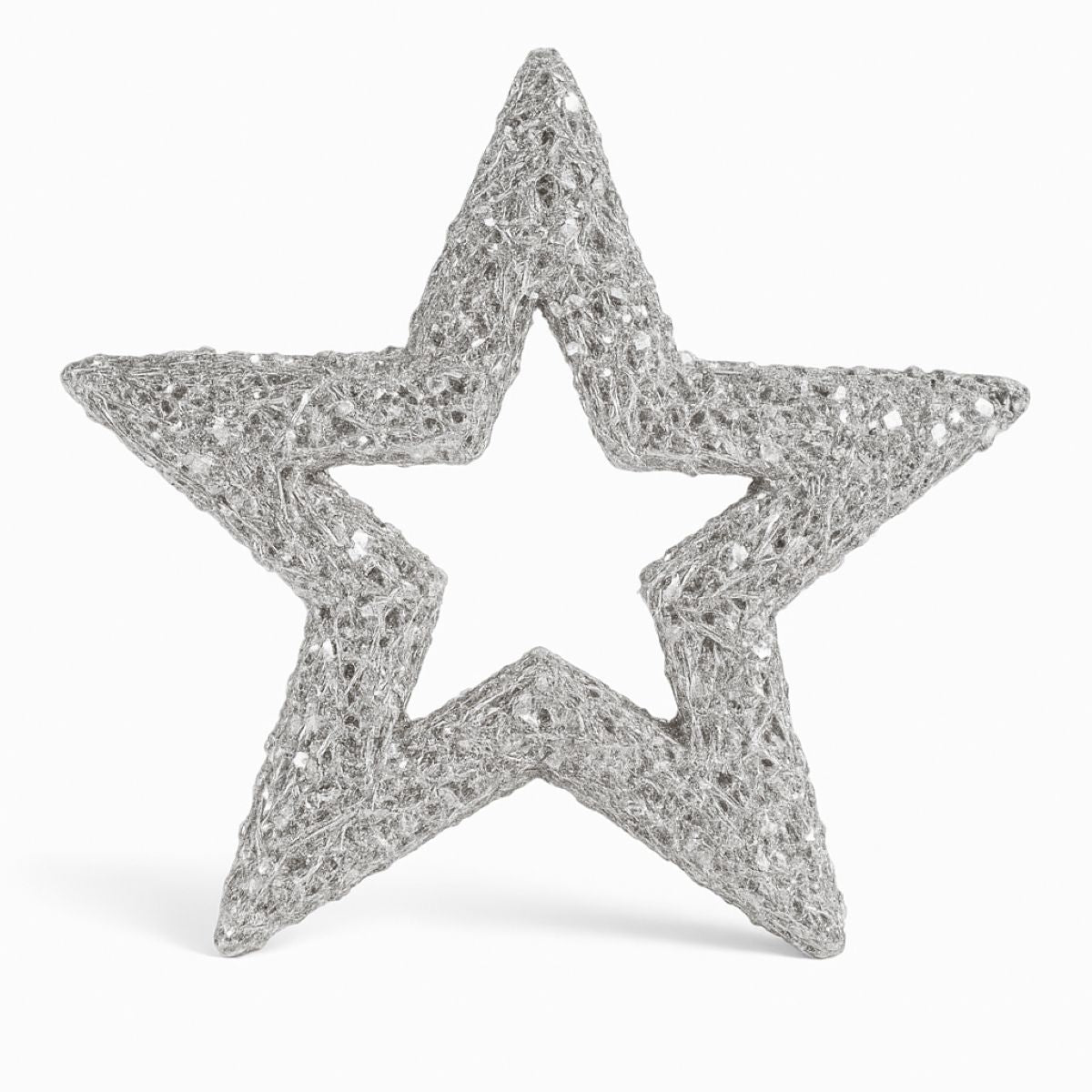 riffelmacher-deko-glitter-stern-15cm-silber-weihnachten image 1