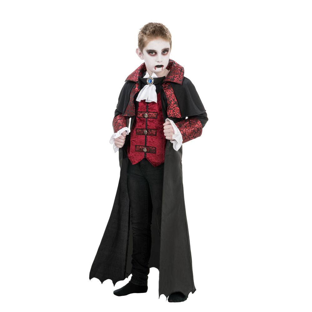 das-kost-mland-vampir-kinderkost-m-umhang-jabot-128 image 1