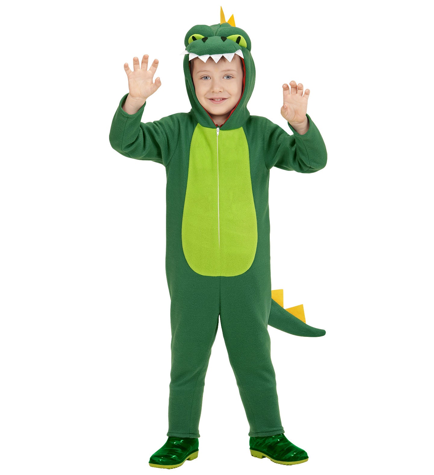 das-kost-mland-gr-ner-drache-kinderkost-m-overall-gr-n-gelb-116 image 1