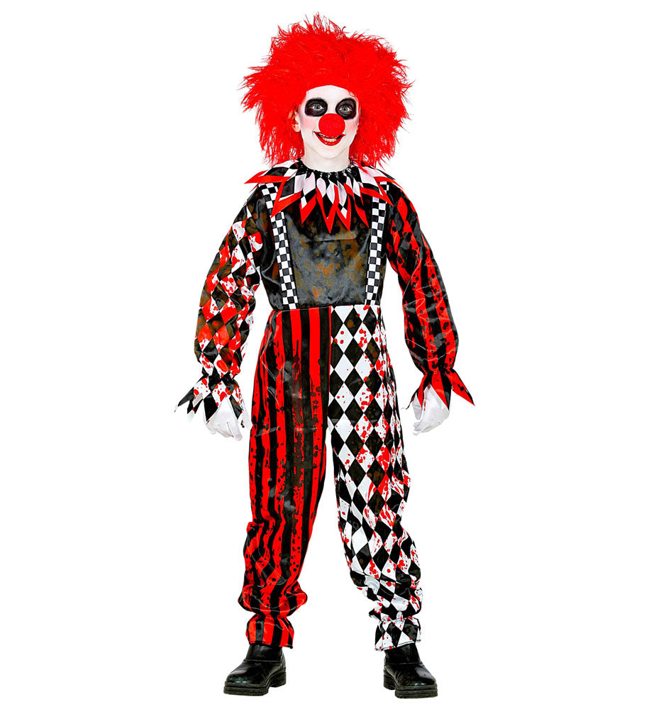 das-kost-mland-killerclown-kinderkost-m-schwarz-rot-128 image 1