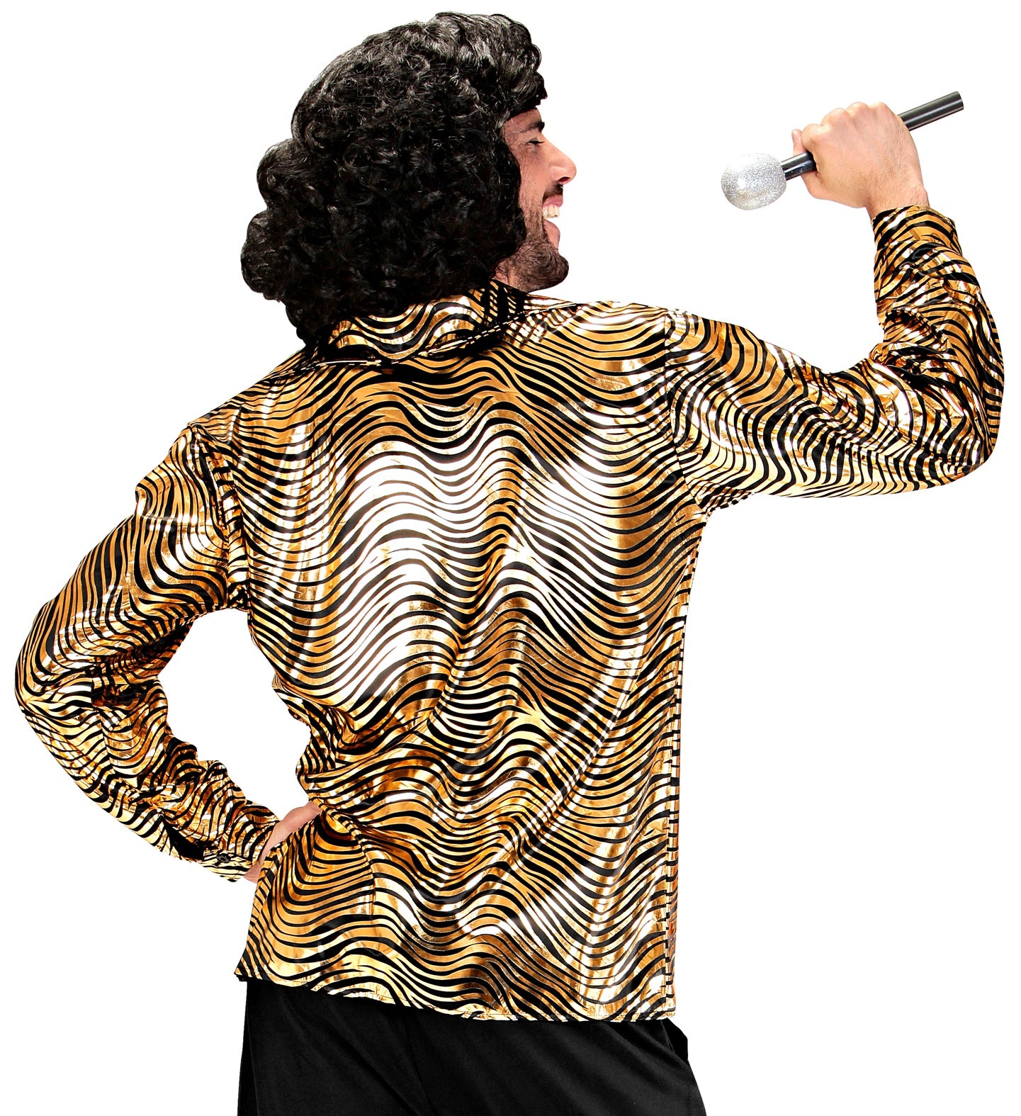 das-kost-mland-fever-disco-hemd-herren-m-l-gold-schwarz image 3