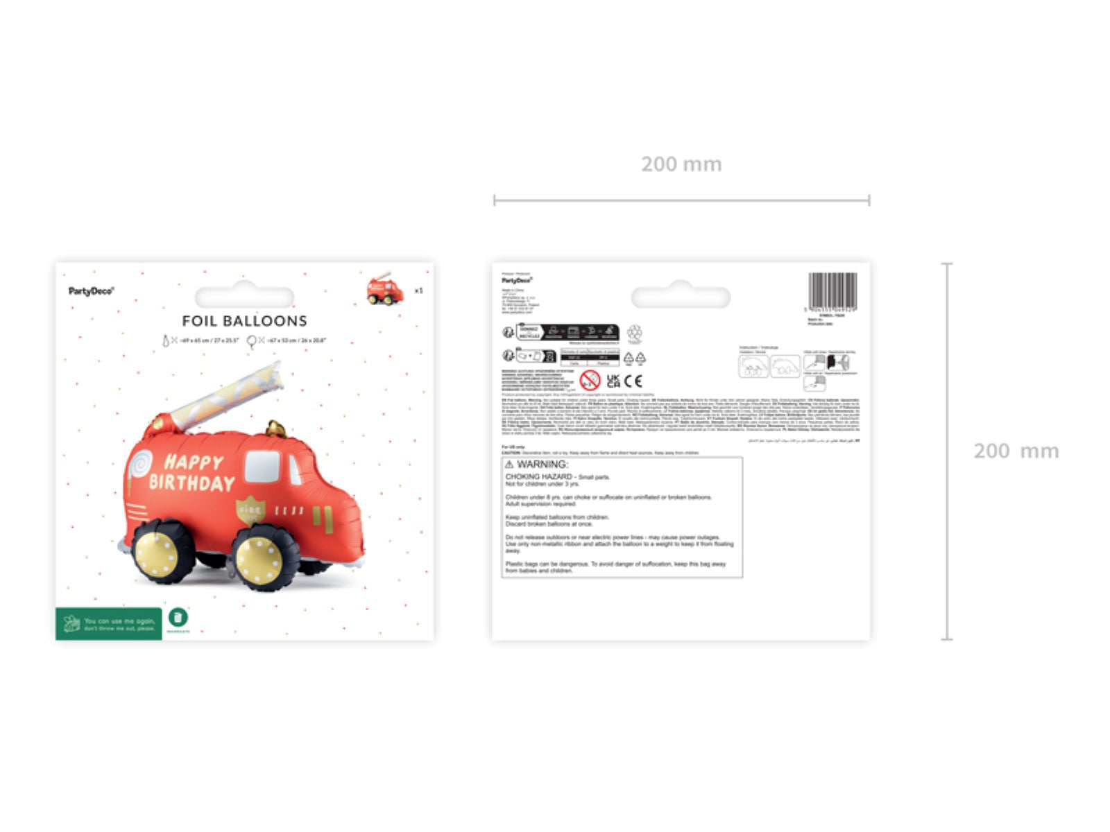 das-kost-mland-feuerwehr-folienballon-happy-birthday-67-x-53-cm image 2