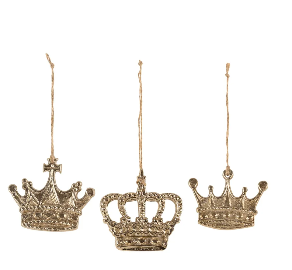 riffelmacher-h-nger-krone-8-5-cm-gold-1-st-ck-weihnachtsdeko image 1