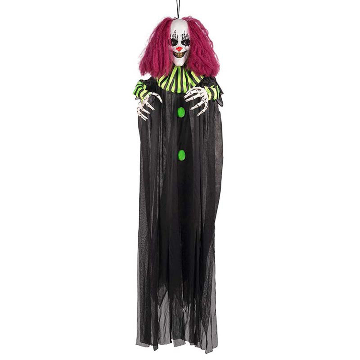 das-kost-mland-terror-clown-h-ngefigur-130cm-licht-sound image 2