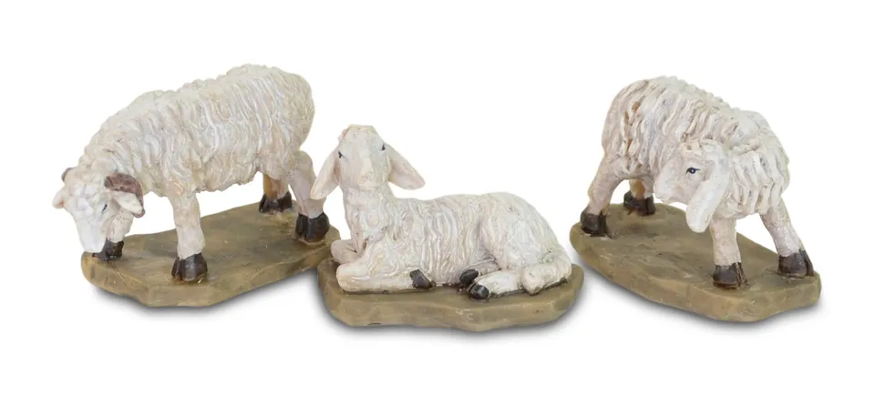 das-kost-mland-krippenschafe-3er-set-polyresin-creme-4-5-6cm image 1