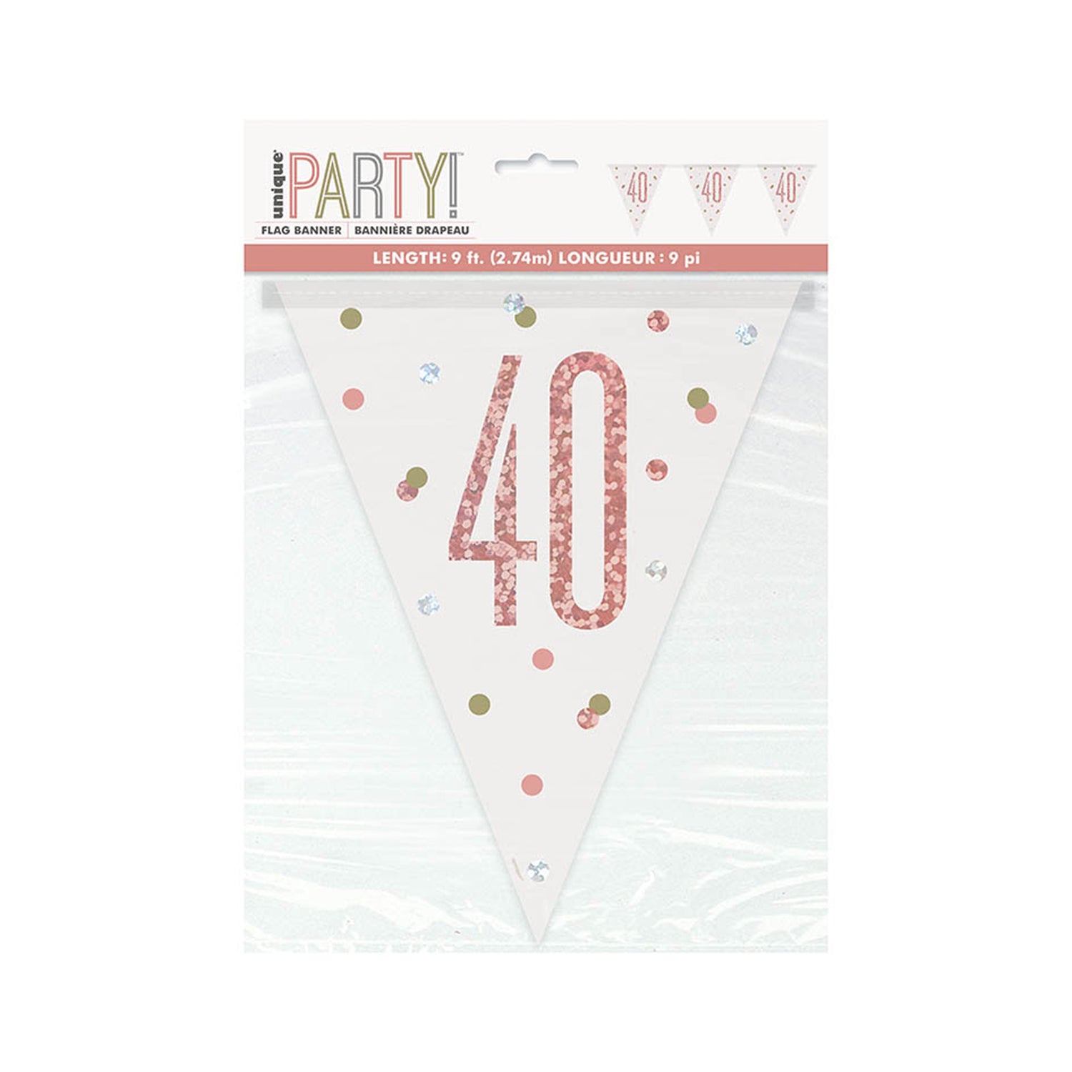 das-kost-mland-hb-glitz-wimpelkette-274-cm-rosegold image 1