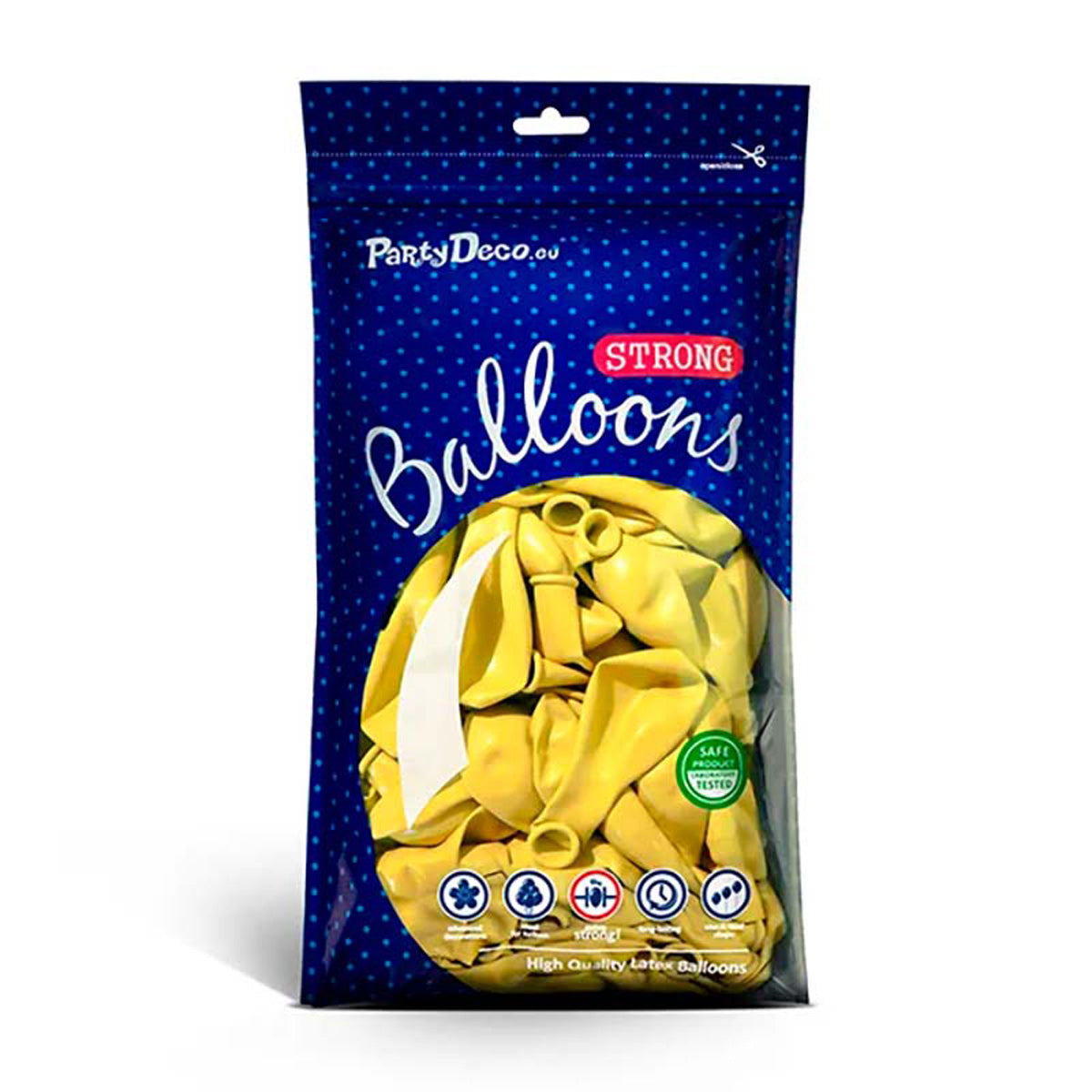 das-kost-mland-luftballon-uni-pastell-gelb-30-cm-50-stk image 2
