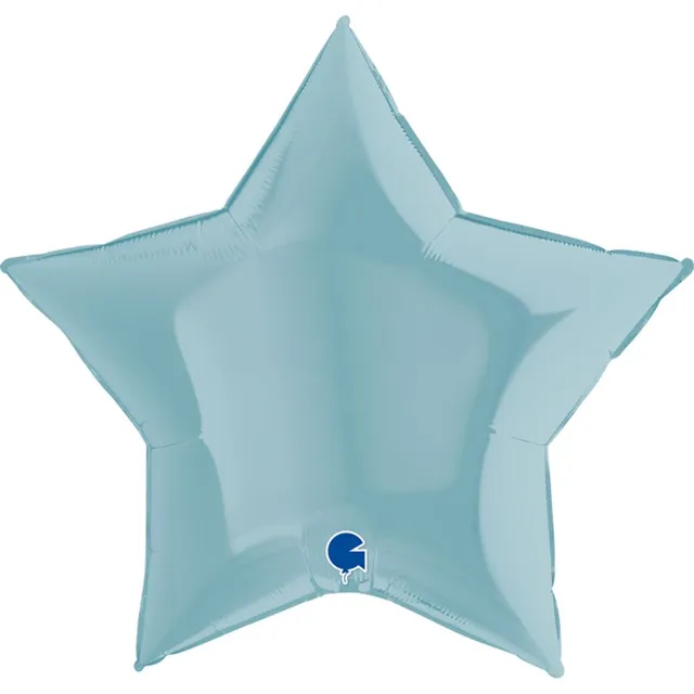 das-kost-mland-dekorationen-folienballon-stern-blau-pastell-91-cm image 1