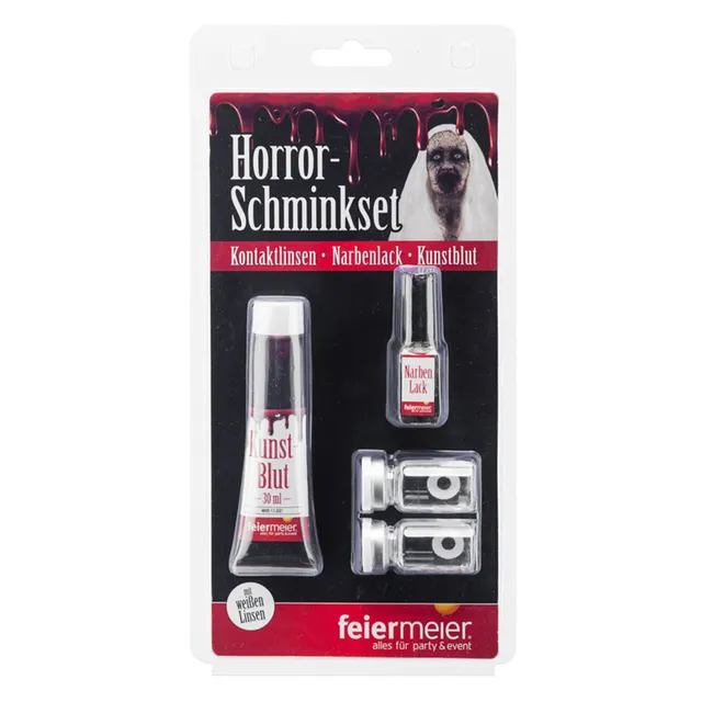 das-kost-mland-accessoires-horror-make-up-set-mit-linsen-wei image 1