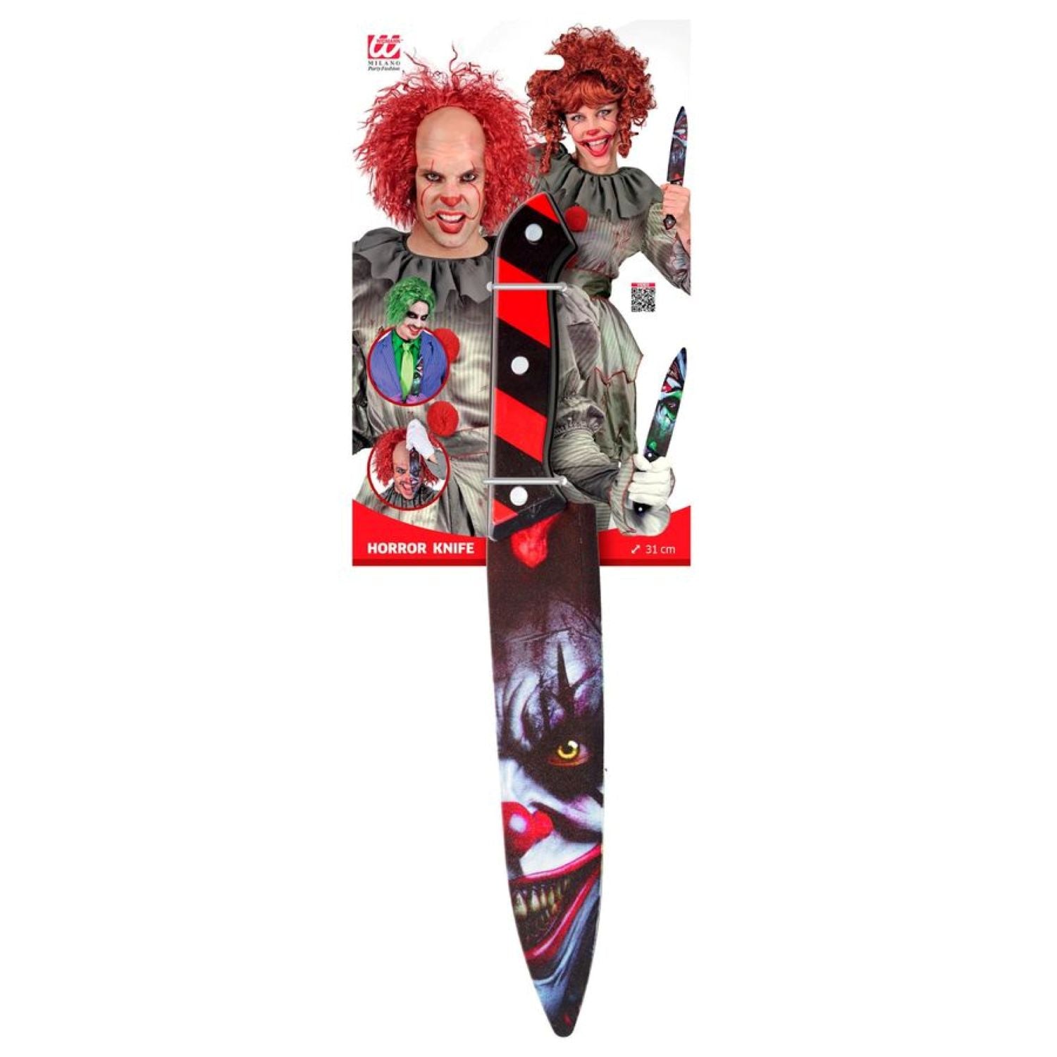 das-kost-mland-horror-clown-messer-deko-31-cm image 2