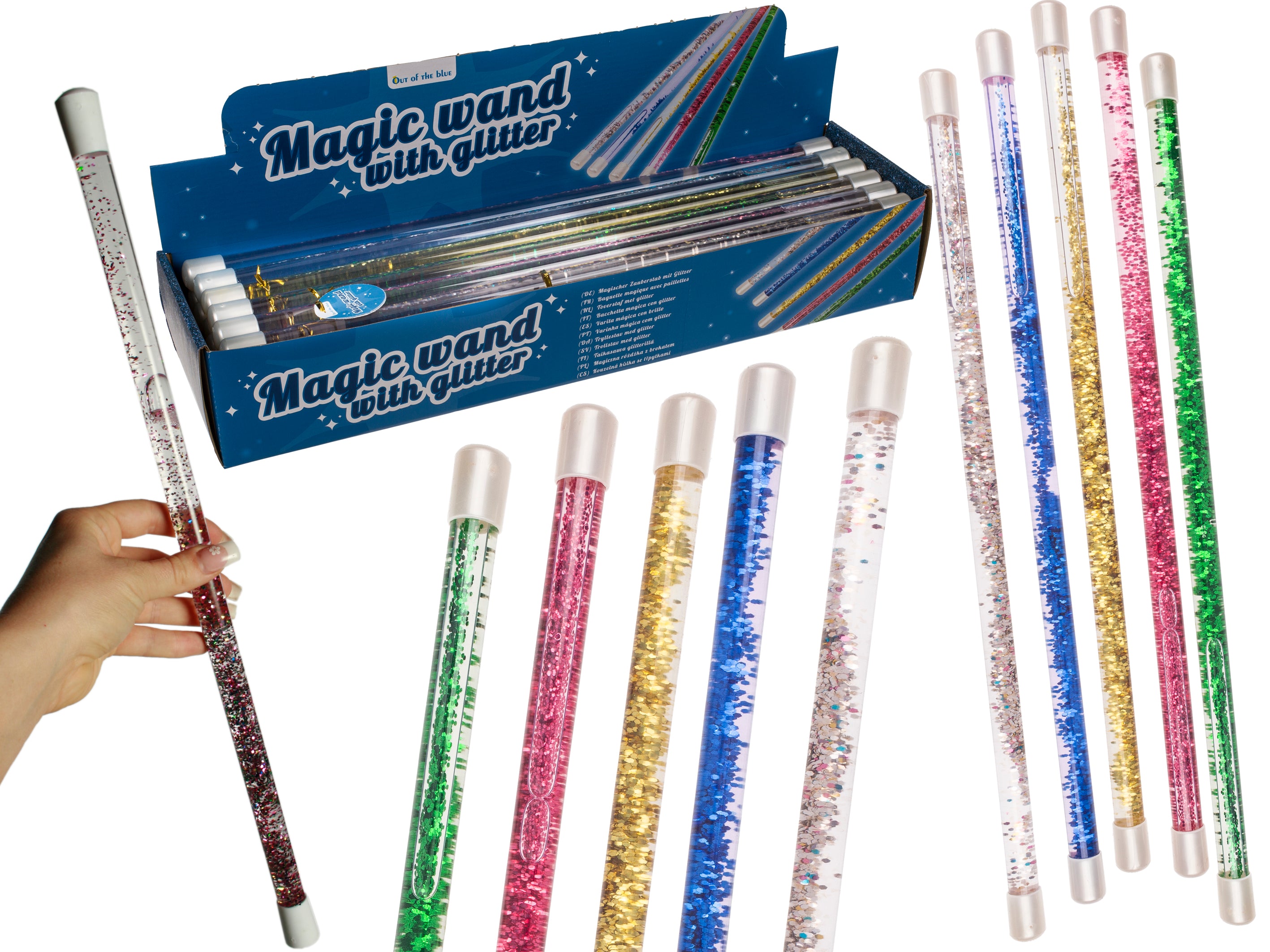 das-kost-mland-accessoires-zauberstab-glitter-zauberstab-farbig-1-stk image 1