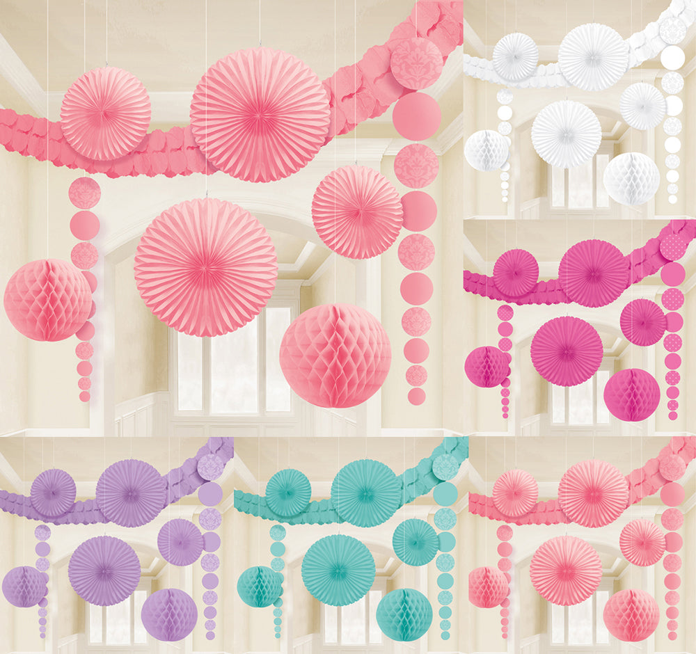 das-kost-mland-dekorationen-h-nge-deko-set-9tlg-rosa-partydeko image 1