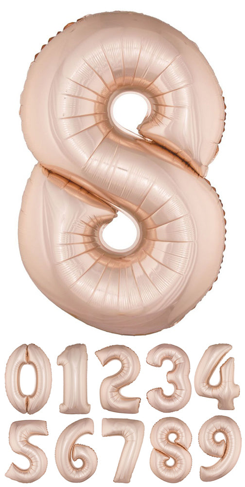 das-kost-mland-xxl-zahlen-folienballon-100cm-ros-gold image 1