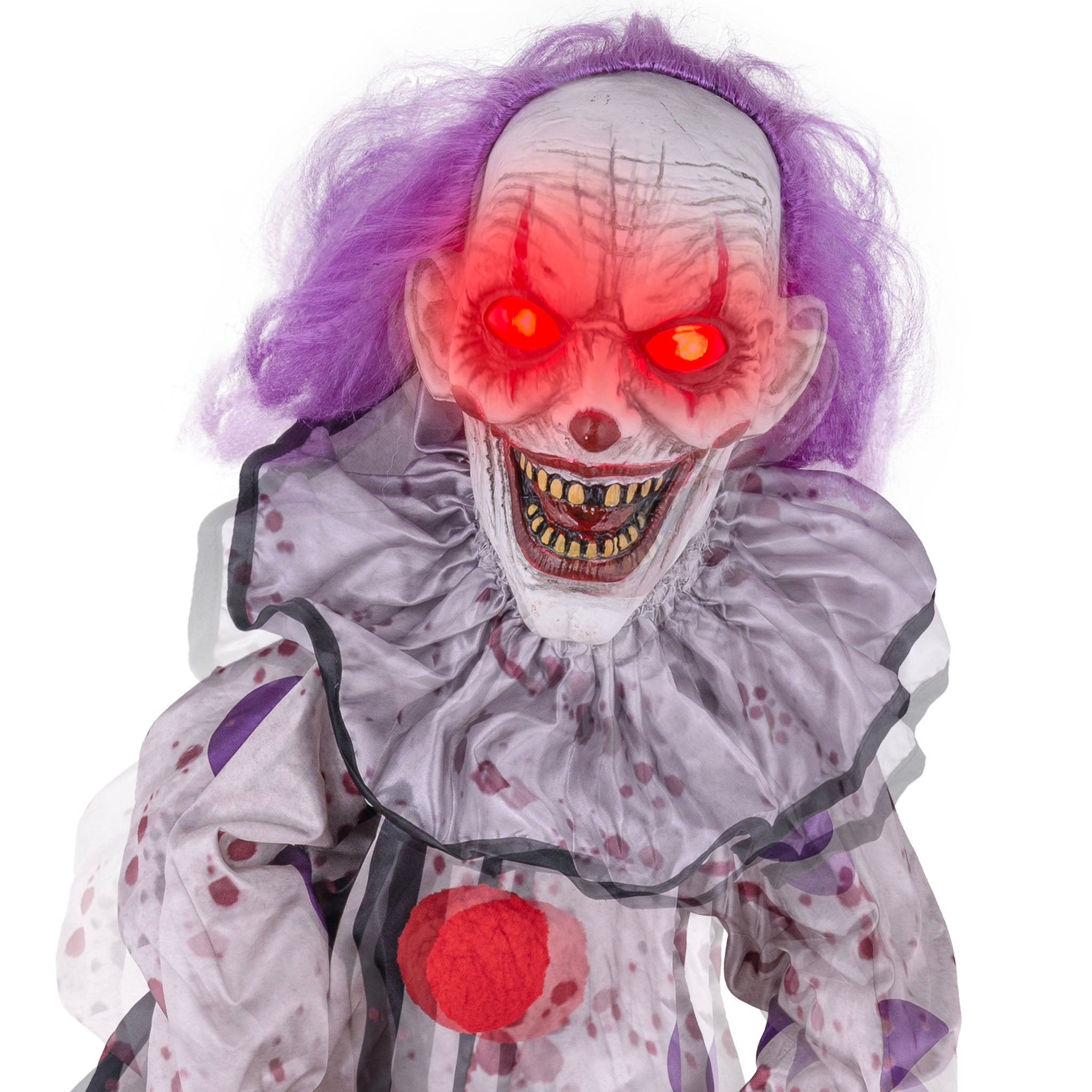 das-kost-mland-dekorationen-h-ngefigur-clown-animiert-110cm-horror image 3