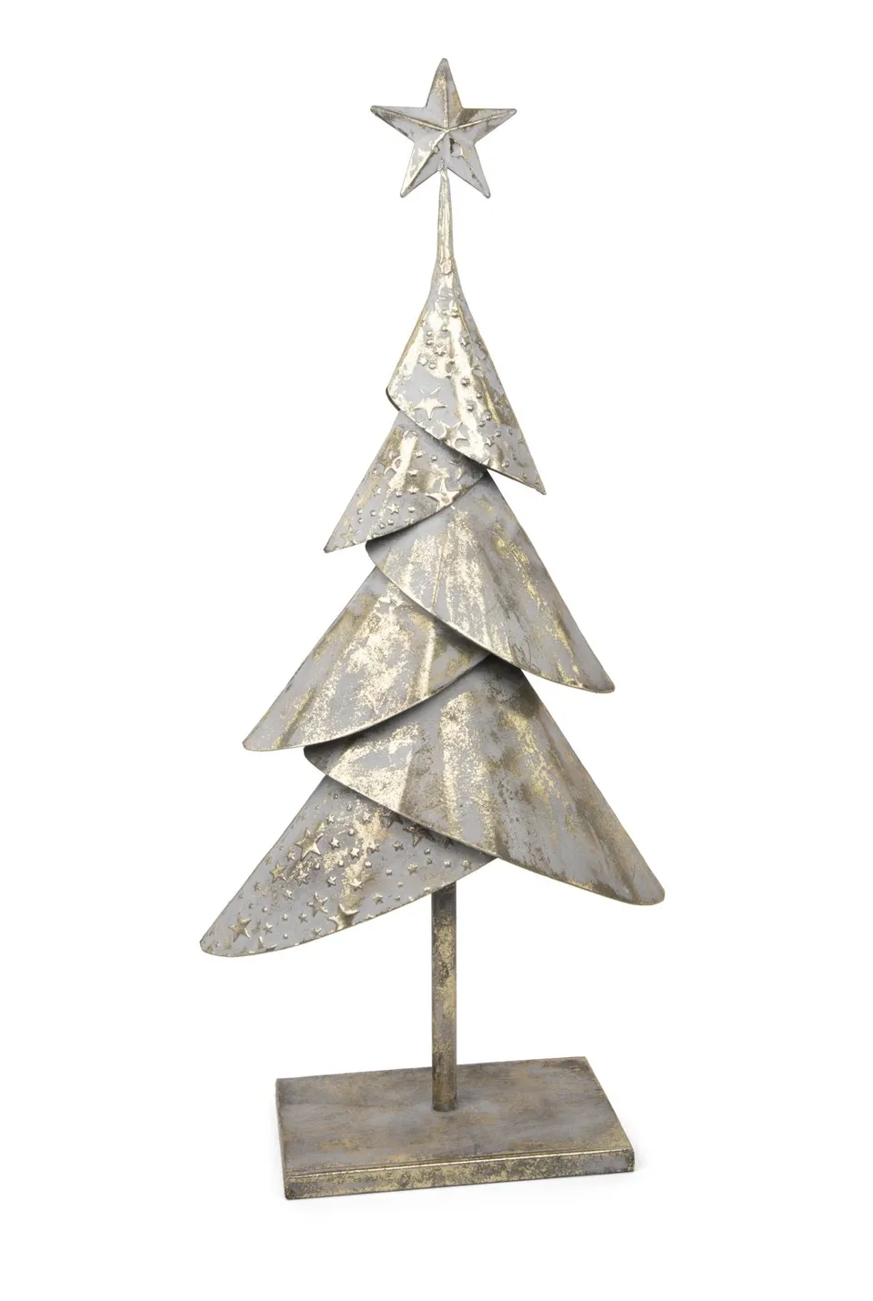 das-kost-mland-deko-weihnachtsbaum-metall-gold-54-cm-12585 image 1