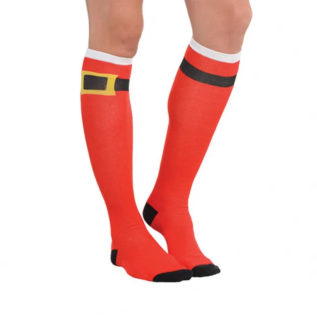 das-kost-mland-accessoires-str-mpfe-rot-mit-g-rtel image 1
