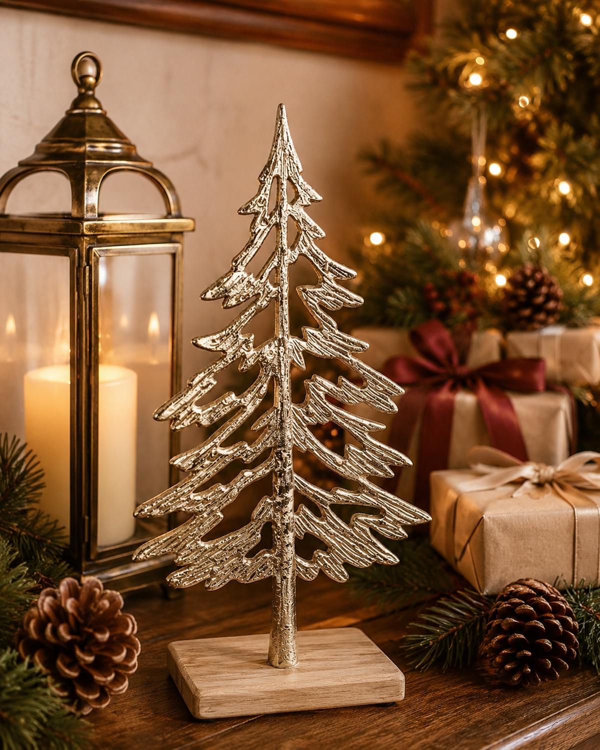 riffelmacher-tannenbaum-aufsteller-gold-alu-16-5x32-5cm image 5