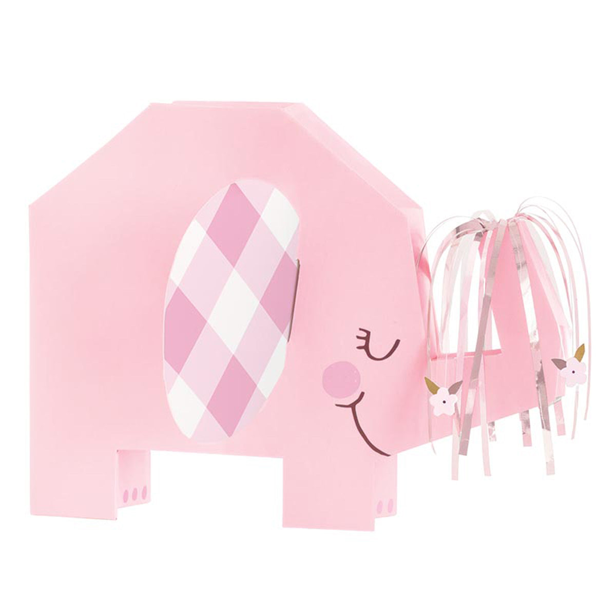 das-kost-mland-elefant-floral-tischaufsteller-baby-deko-pink image 1