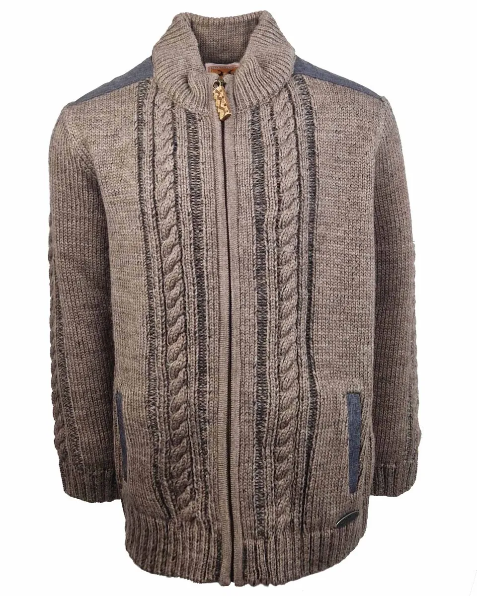 maddox-altwil-jungen-strickjacke-braun-zopfmuster-gr-128 image 1