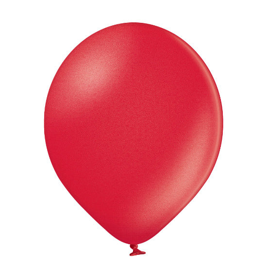 das-kost-mland-dekorationen-uni-metallic-luftballons-rot-25-stk-30cm image 1