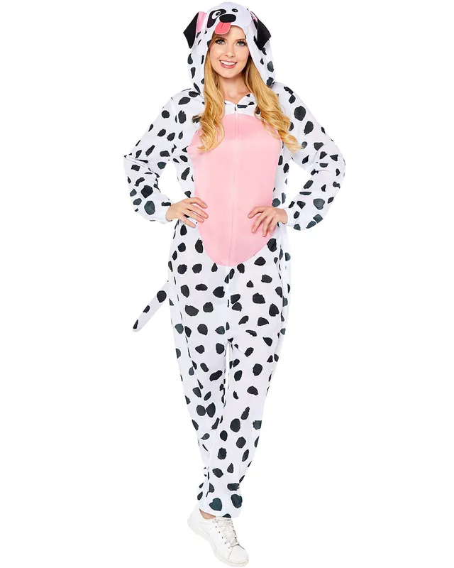 das-kost-mland-dalmatiner-hund-kost-m-overall-wei-schwarz-standard image 1