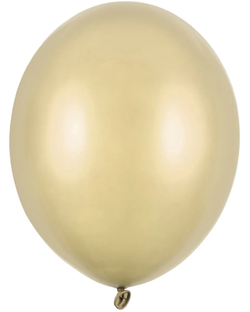 das-kost-mland-dekorationen-uni-metallic-luftballon-30cm-kaltgold-100-st-ck image 1
