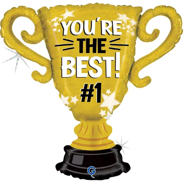 das-kost-mland-shape-folienballon-pokal-youre-the-best-71cm image 1
