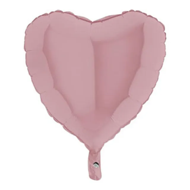 das-kost-mland-deko-herz-folienballon-46cm-matte-satin-pink image 1