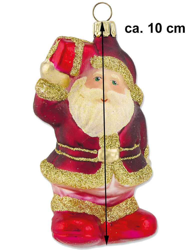 th-ringer-glasdesign-weihnachtsmann-10-cm-christbaumschmuck-rot-gold image 2