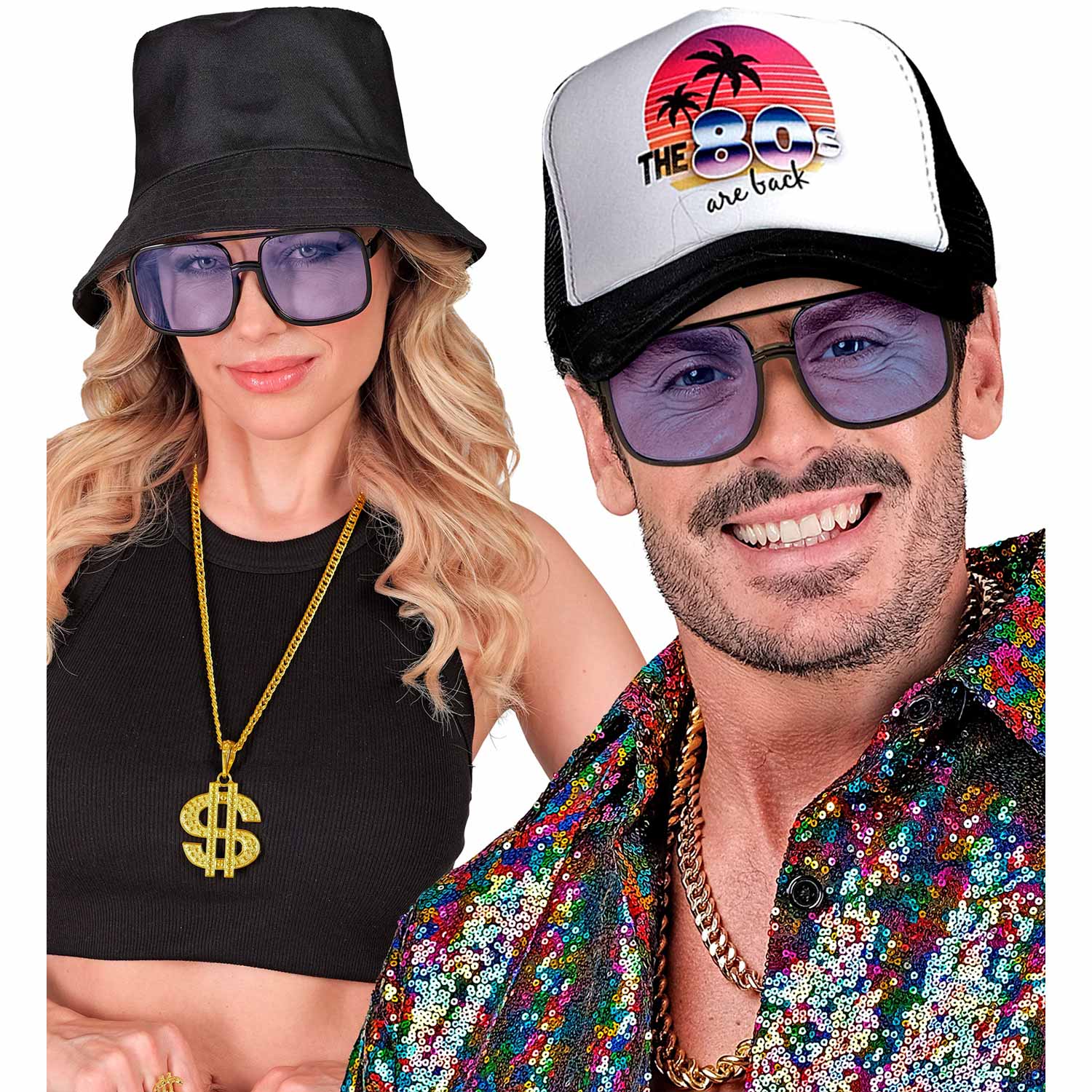 das-kost-mland-90er-brille-hip-hop-hellblau-partybrille image 4