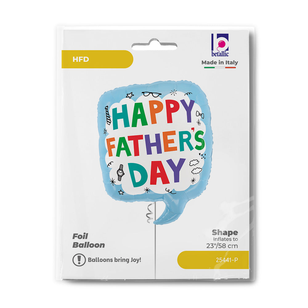 das-kost-mland-folienballon-happy-father-s-day-sprechblase-58cm image 2