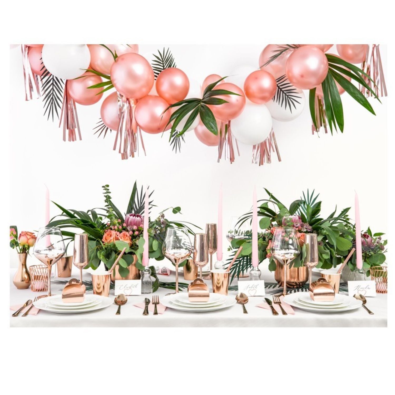 das-kost-mland-uni-metallic-luftballons-ros-gold-100-stk image 2
