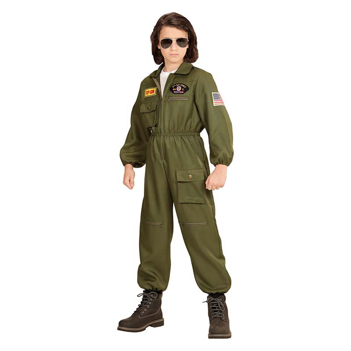 das-kost-mland-jungen-kost-m-kid-kampfpilot-overall-gr-128 image 1